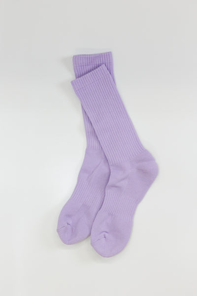 Lavender color socks