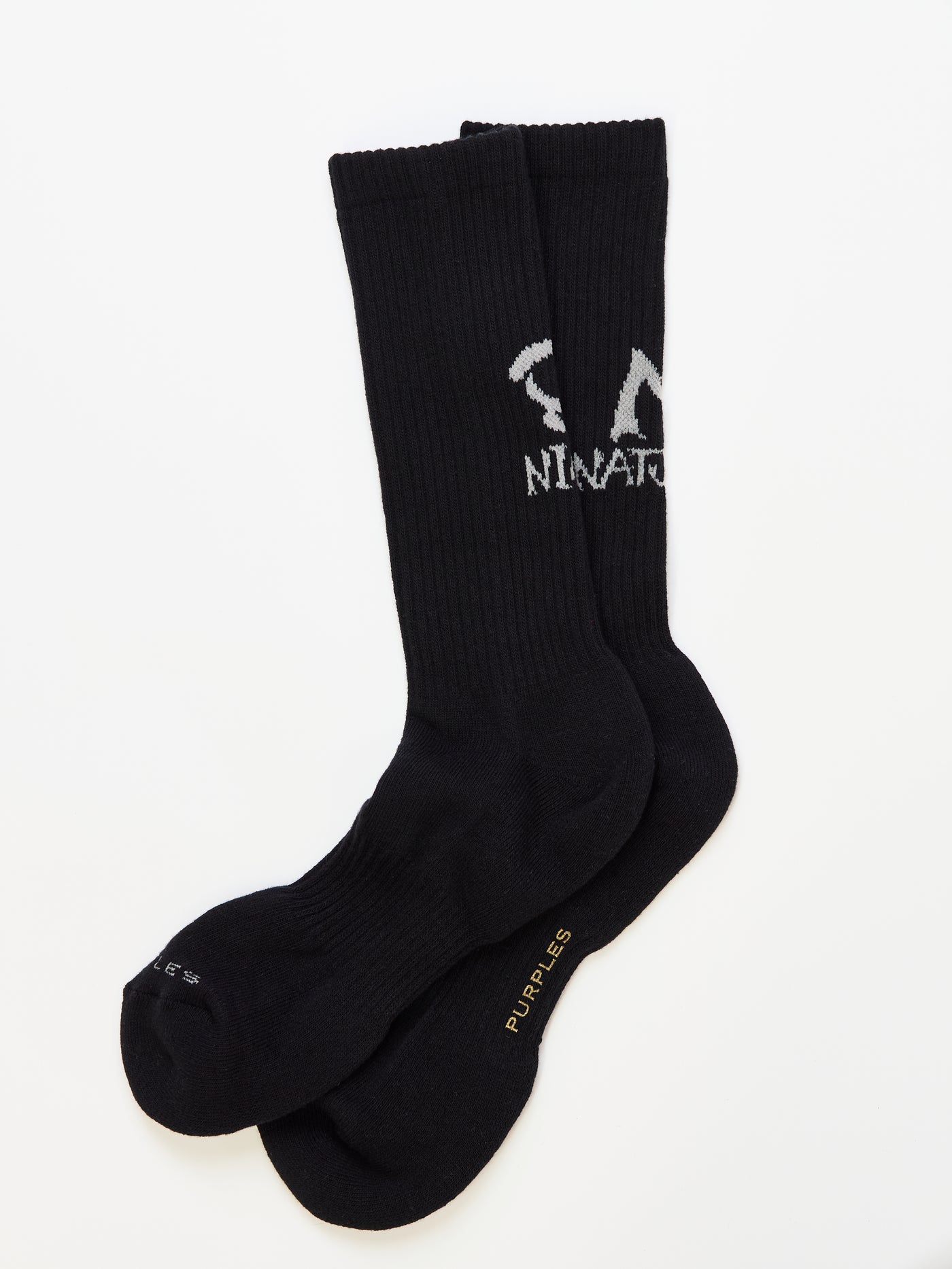 NATURAL9 collaboration socks  -black-