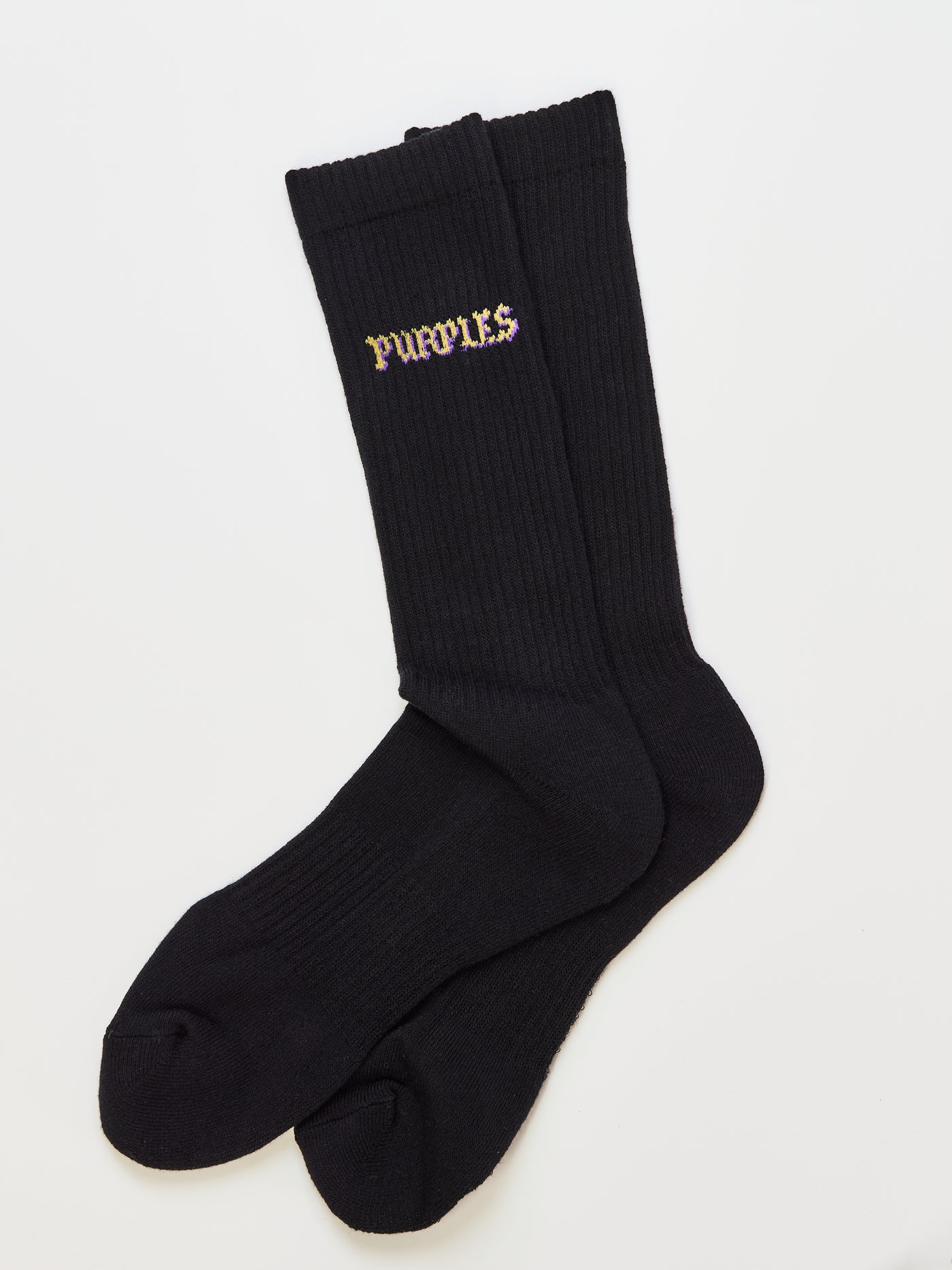 Old english logo socks -BLACK-