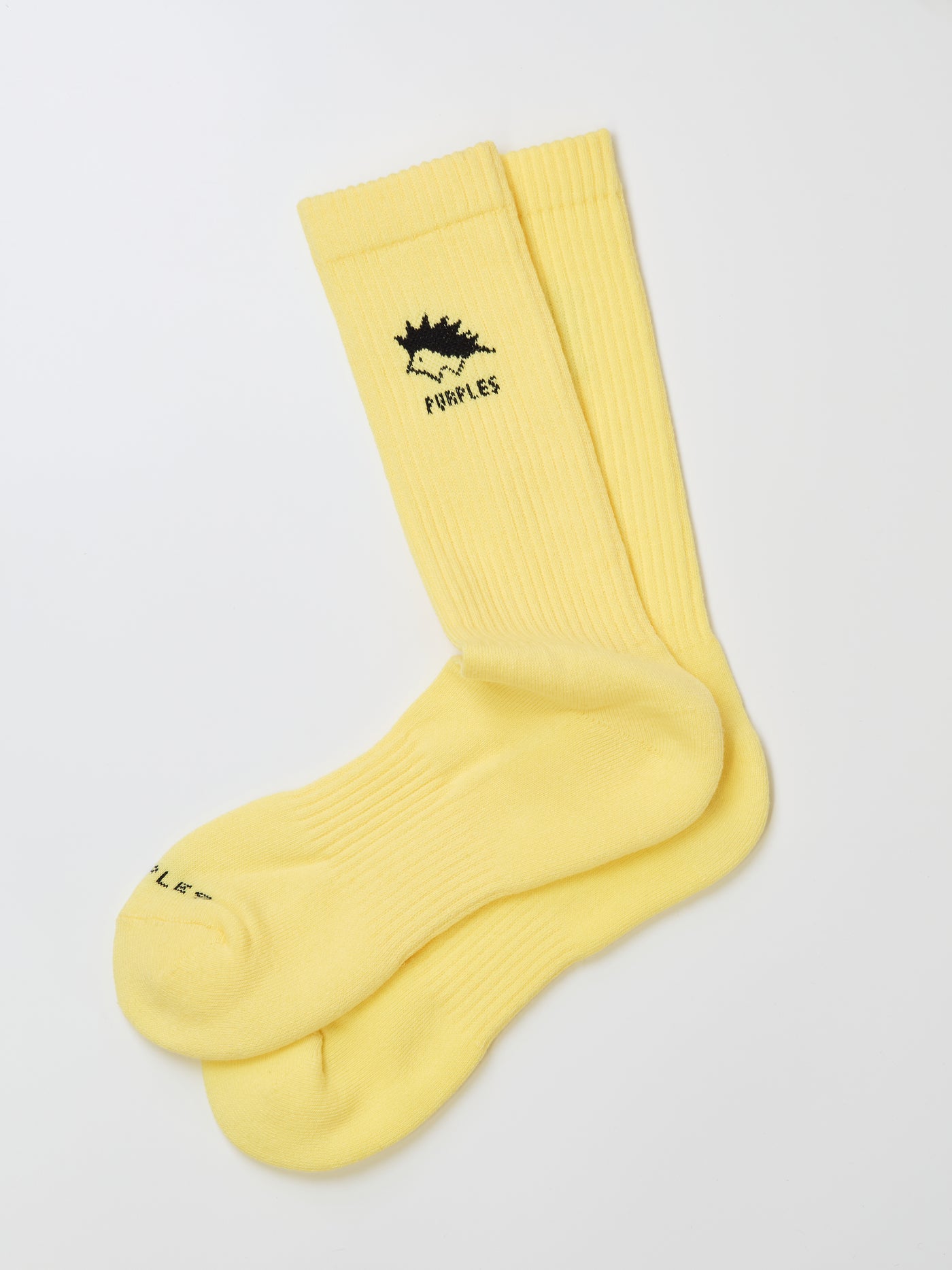 【restock】Towel like color socks -YELLOW-