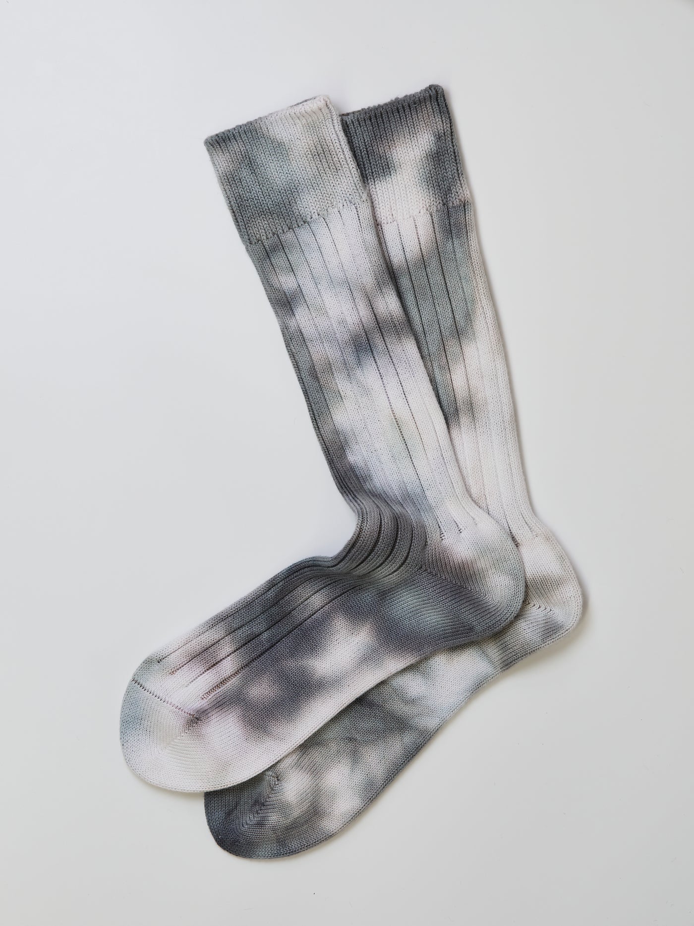 American sea island cotton - TIE-DYE BLACK -  <UNISEX>