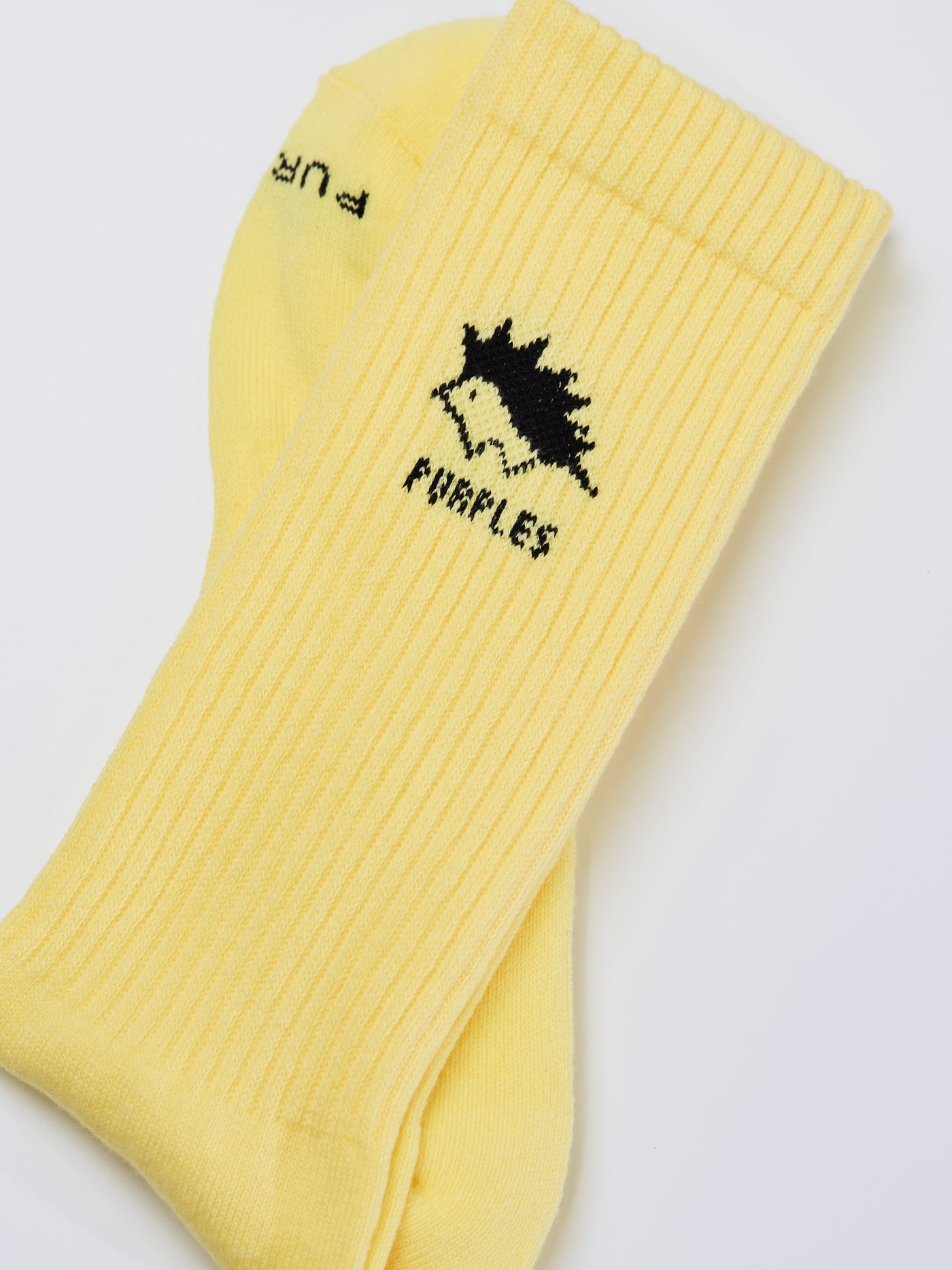 【restock】Towel like color socks -YELLOW-