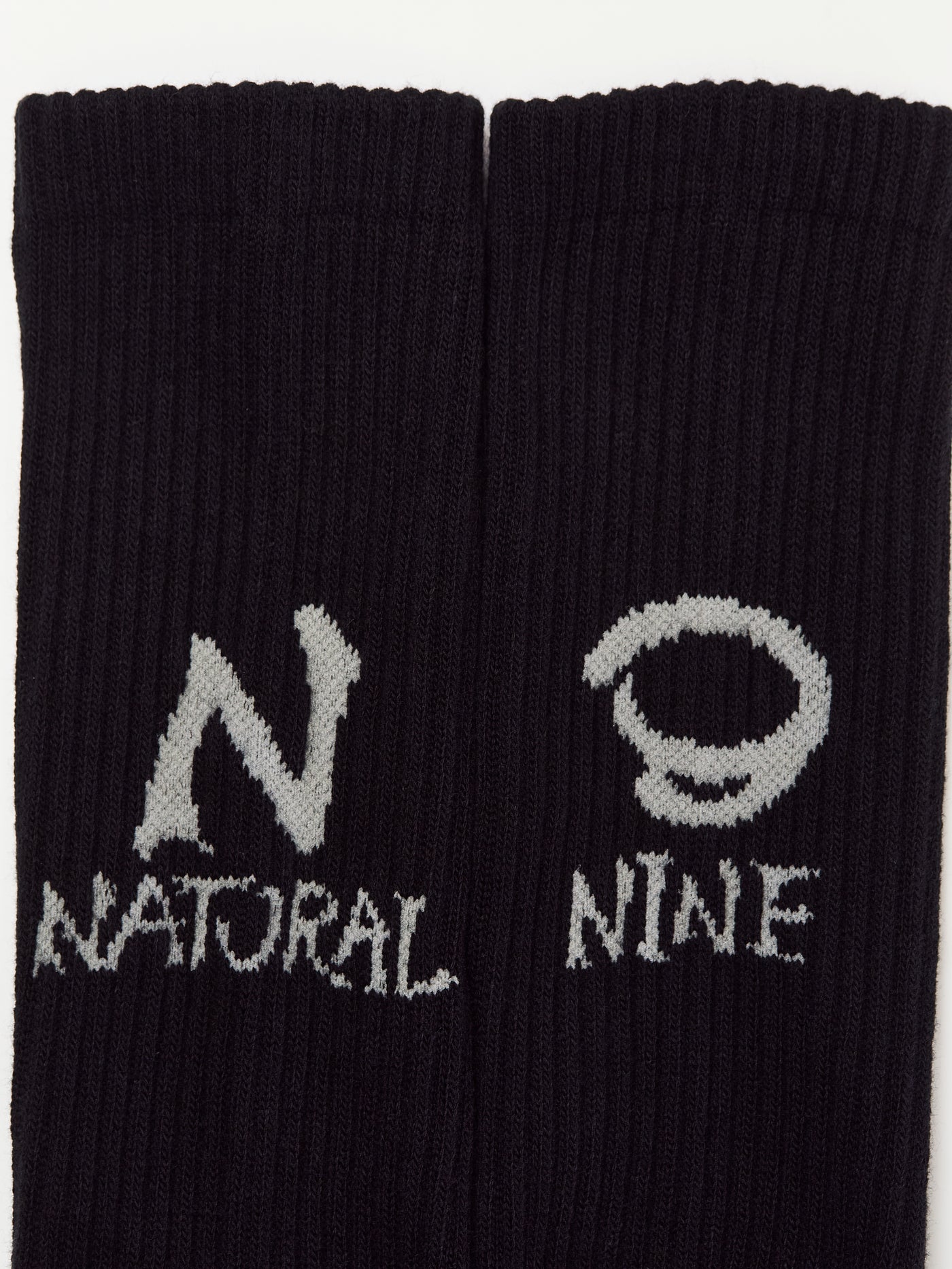 NATURAL9 collaboration socks  -black-