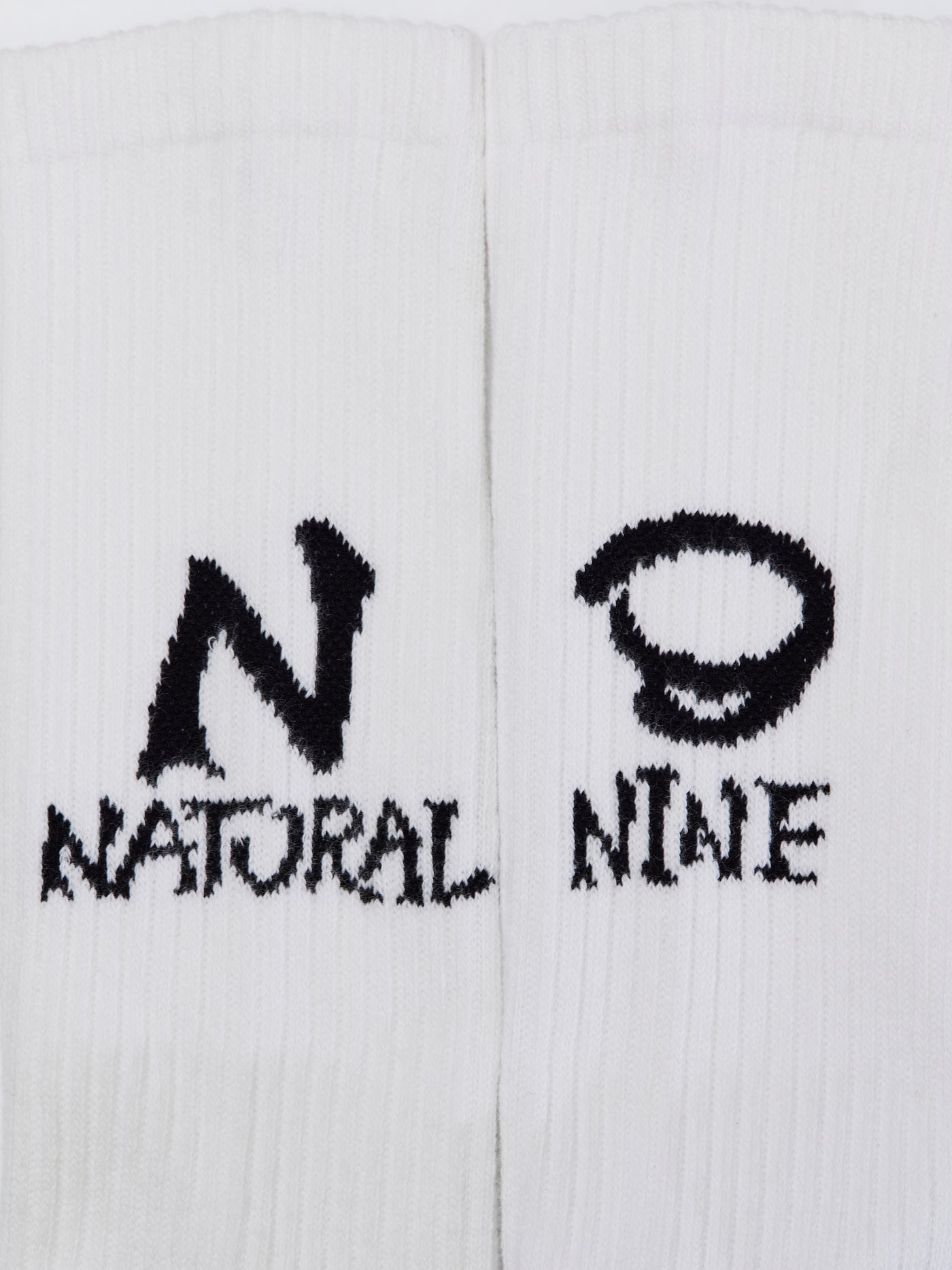 NATURAL9 collaboration socks  -white-