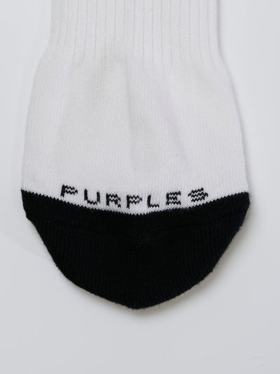 NATURAL9 collaboration socks  -white-