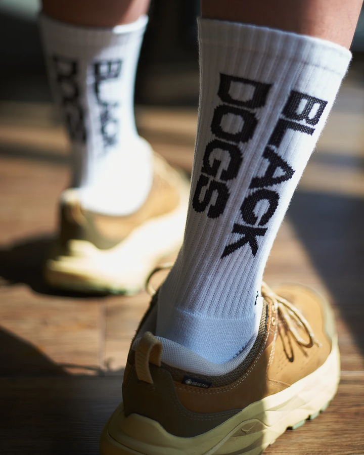 美品✨oslo-loisir オスロロワシール ブラックミンク コート 15号 ROTTWEILER × PURPLES collaboration socks - white - – PURPLES